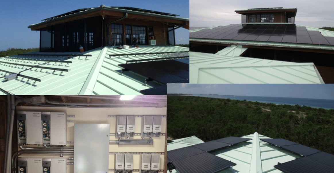 A view of the roof Biden solar roof view